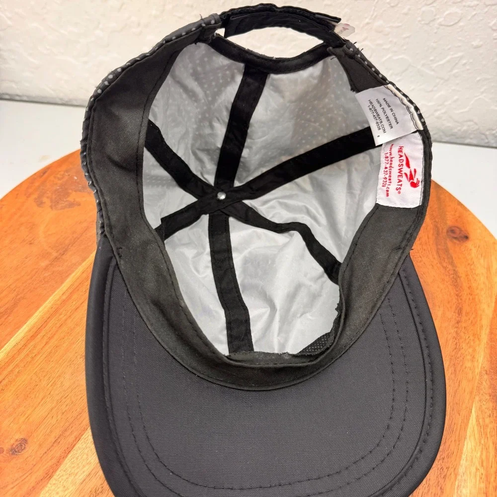 Athleta Headsweats Black Perforated Running Hat Adjustable Performance Cap Women